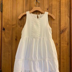 Xhiliration Girl's White Dress, size L (10/12)